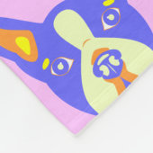 ボストンテリアのポップアート フリースブランケット (角)