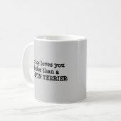 ボストンテリアのマグ コーヒーマグカップ (正面左)