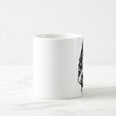 ボストンテリアのマグ コーヒーマグカップ (中央)