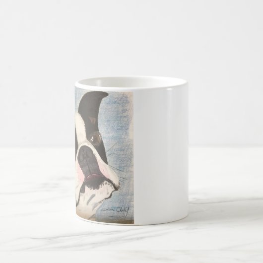 ボストンテリアのマグ コーヒーマグカップ (中央)