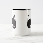 ボストンテリアのマグ ツートーンマグカップ (中央)