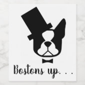 ボストンテリアのワインラベル – ボストンテリアパーティー ワインラベル (シングルラベル)