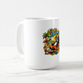 ボストンテリアの人生は楽ちん コーヒーマグカップ (正面左)