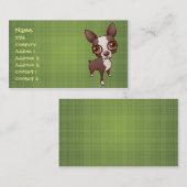 ボストンテリアの名刺 名刺 (正面/裏面)