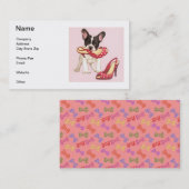 ボストンテリアの名刺 名刺 (正面/裏面)