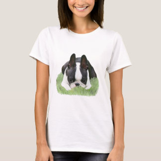 ボストンテリアの子犬の休息 Tシャツ