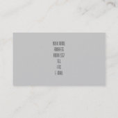 ボストンテリアの子犬の名刺 名刺 (裏面)