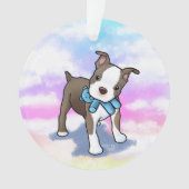ボストンテリアの子犬 オーナメント (正面)
