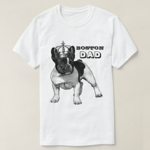 ボストンテリアの恋人のためのパーソナライズなギフト Tシャツ