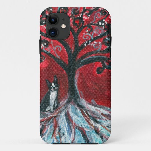 ボストンテリアの木愛 Case-Mate iPhoneケース (裏面)