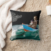 ボストンテリアの枕私は世界に直面してもいいです クッション (ブランケット)