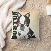 ボストンテリアの枕 クッション (ブランケット)