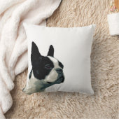ボストンテリアの枕 クッション (ブランケット)