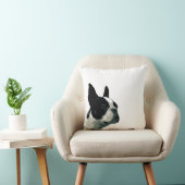 ボストンテリアの枕 クッション (椅子)