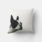 ボストンテリアの枕 クッション (裏面)