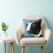 ボストンテリアの枕 クッション (椅子)