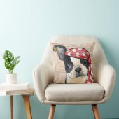 ボストンテリアの海賊 クッション (椅子)