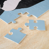 ボストンテリアの漫画 ジグソーパズル (側面)