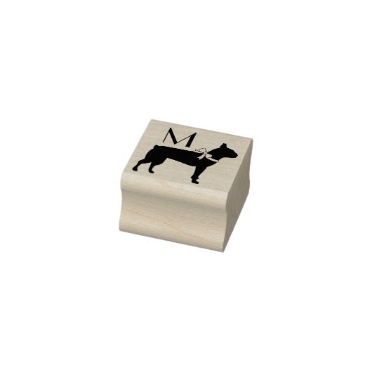 ボストンテリアの犬の子犬 ラバースタンプ (スタンプ)