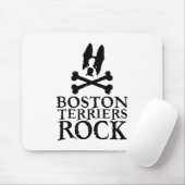 ボストンテリアの石 マウスパッド (マウス)