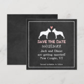 ボストンテリアの結婚式・ご案内 招待状 (正面/裏面)