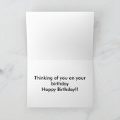 ボストンテリアの誕生日 カード (内部)