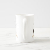 ボストンテリアの骨灰磁器のマグ ボーンチャイナマグカップ (裏面)