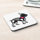 ボストンテリアの骨組 コースター (左側)