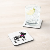 ボストンテリアの骨組 コースター (右側)