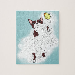 ボストンテリアのBath ジグソーパズル