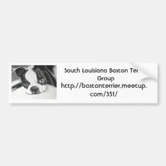 ボストンテリアのMeetupのグループ バンパーステッカー