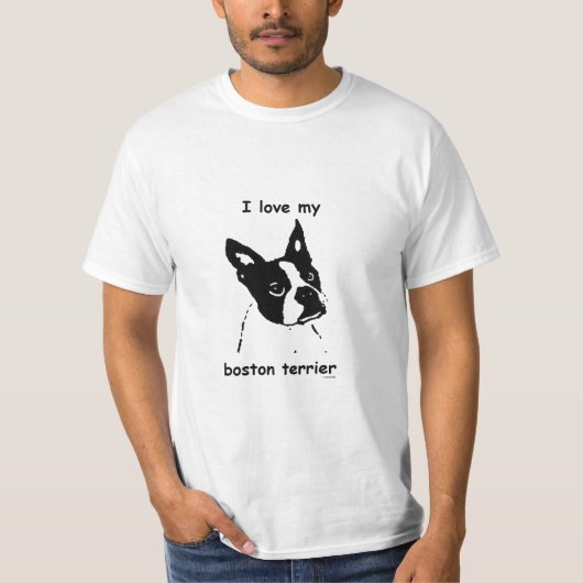 ボストンテリアのTシャツ Tシャツ (正面)