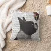 ボストンテリアアイスクリーム クッション (ブランケット)