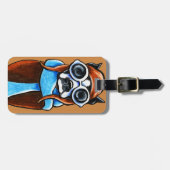 ボストンテリアアヴィエーター ラゲッジタグ (正面横)