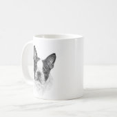 ボストンテリアアートバイグレンダS.ハーラン コーヒーマグカップ (正面左)