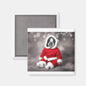 ボストンテリアインクリスマス服 マグネット (正面/裏面)