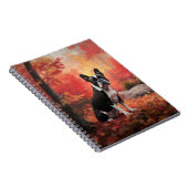 ボストンテリアイン紅葉秋インスパイア ノートブック (右側)