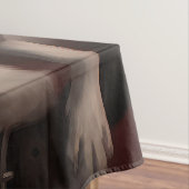 ボストンテリアウィズサンタクロースフェスティバルクリスマス テーブルクロス (インサイチュ)