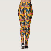 ボストンテリアウィズハートバラバレンタインデー レギンス (裏面)