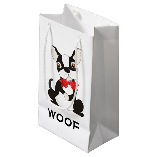 ボストンテリアウォフ スモールペーパーバッグ (正面アングル)