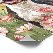 ボストンテリアウォーターカラープリントドッグポスター ポスター (角)