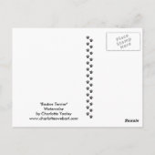 ボストンテリアオリジナルドッグアートハガキ ポストカード (裏面)