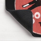 ボストンテリアカッコいいレトロスタイル |かわいい漫画の犬 マウスパッド (コーナー)