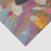 ボストンテリアカラフルワイルドフラワーフィールドデクページ 薄葉紙 (詳細)