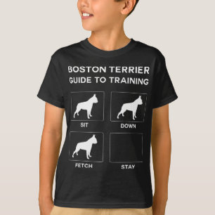 ボストンテリアガイド犬の服従犬の訓練 Tシャツ