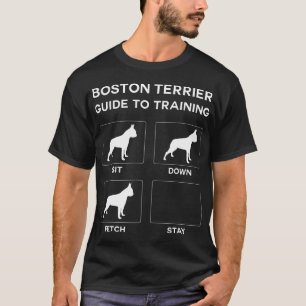 ボストンテリアガイド犬の服従犬の訓練 Tシャツ