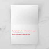 ボストンテリアキャンディーケーンクリスマスカード シーズンカード (内部)