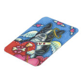 ボストンテリアキュピッドドグバレンタインマグネット マグネット (左側)