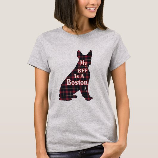 ボストンテリアギフトTシャツ Tシャツ (正面)