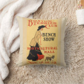 ボストンテリアクラブヴィンテージポスターイラストレーション クッション (ブランケット)